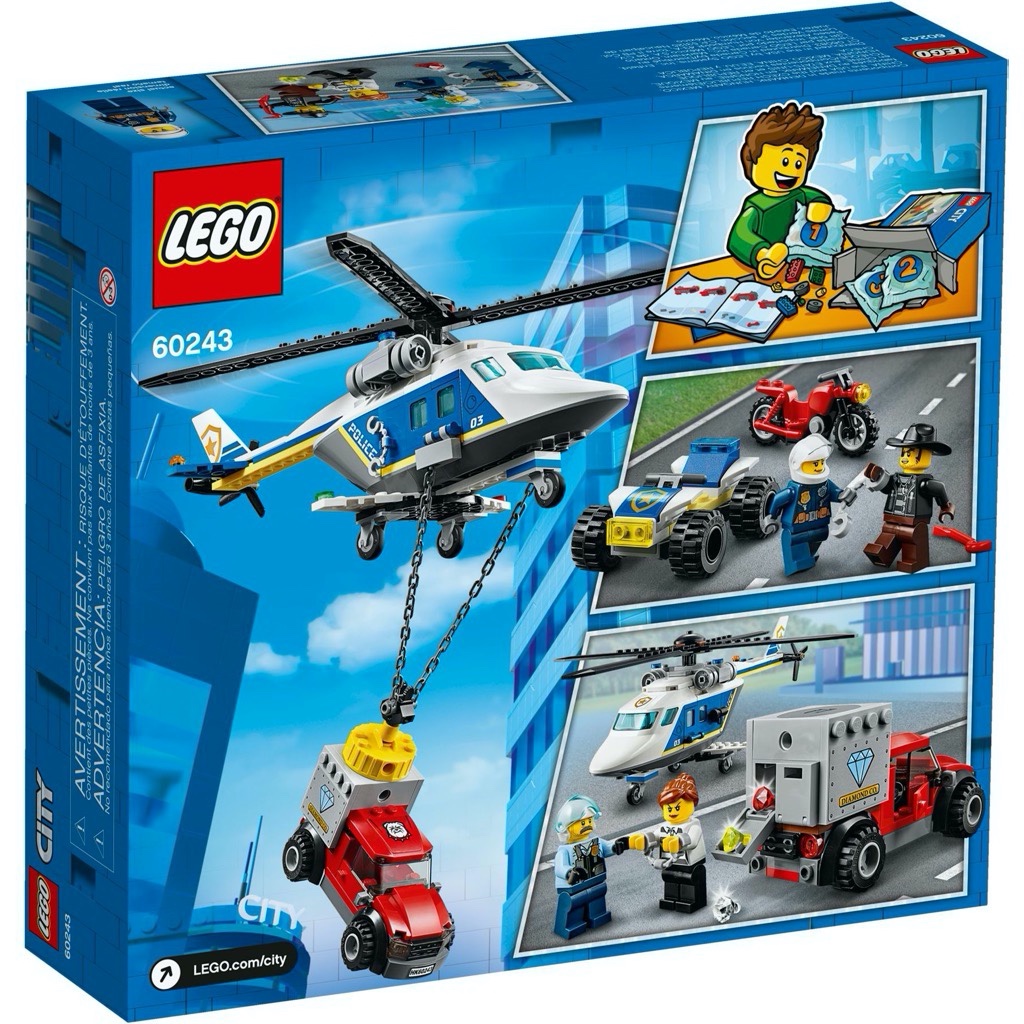 เลโก้ LEGO City 60243 Police Helicopter Chase