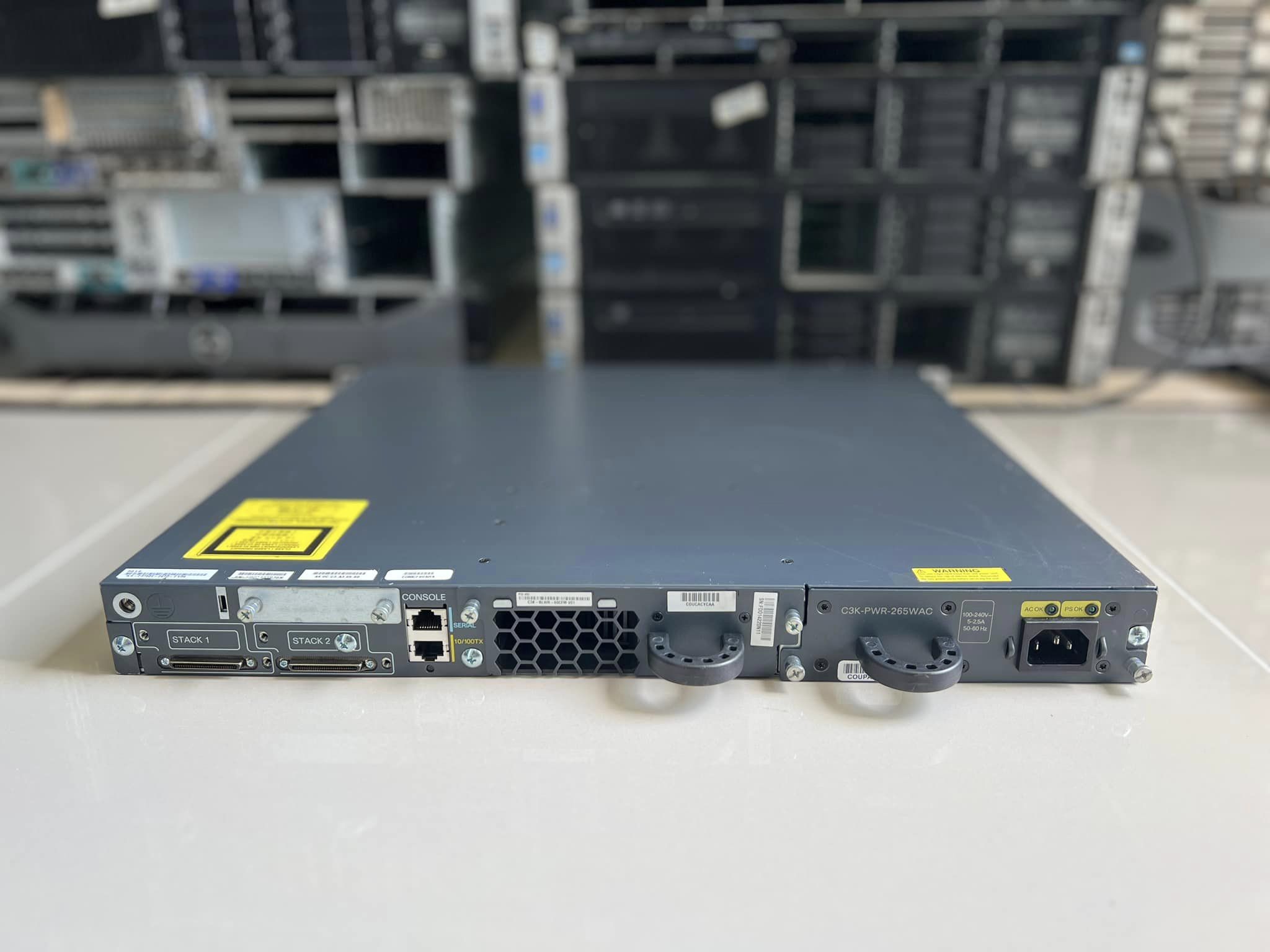 Cisco 3750E 24TD E uplink 10G สวิทมือสองพร้อมใช้งาน