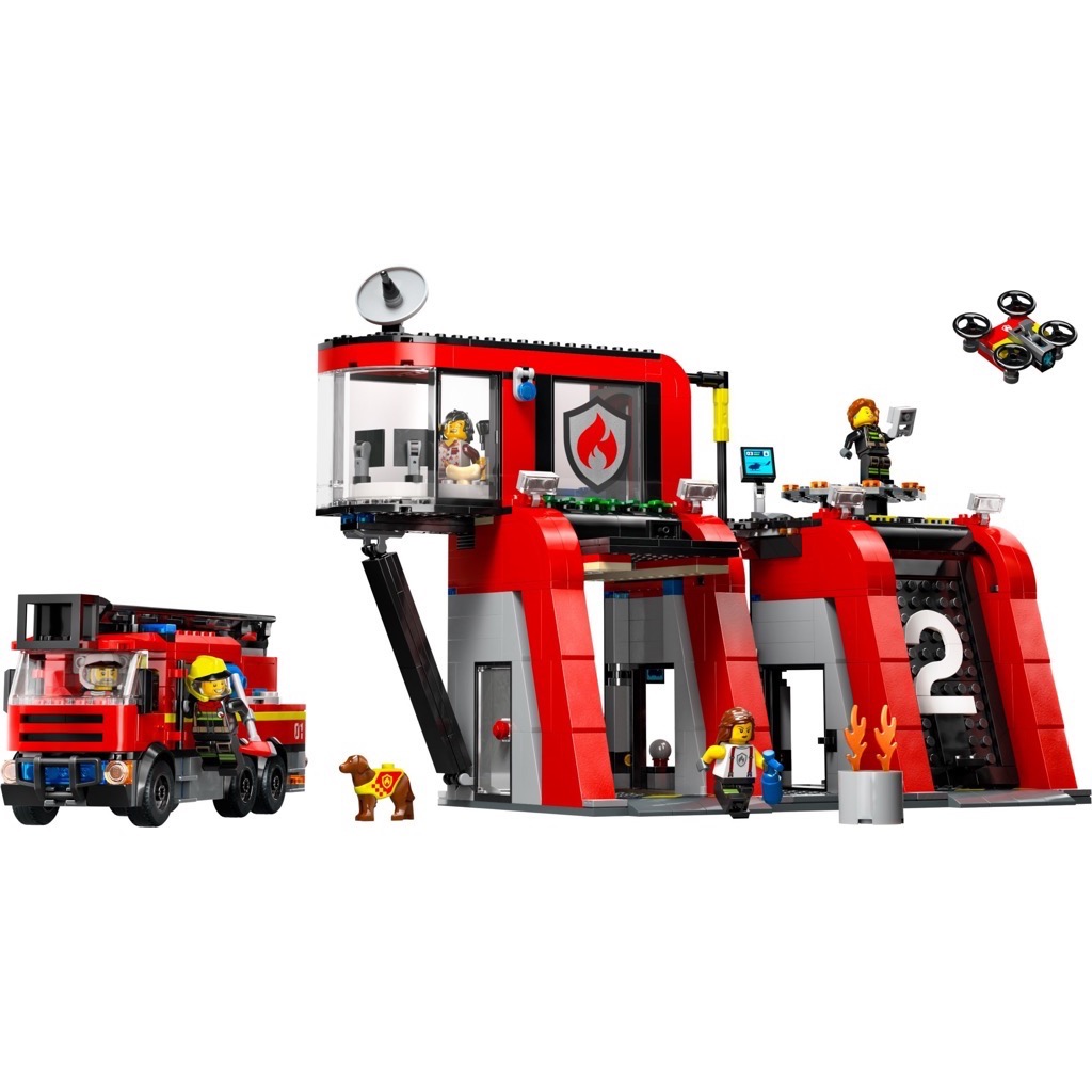 เลโก้ LEGO City 60414 Fire Station with Fire Truck
