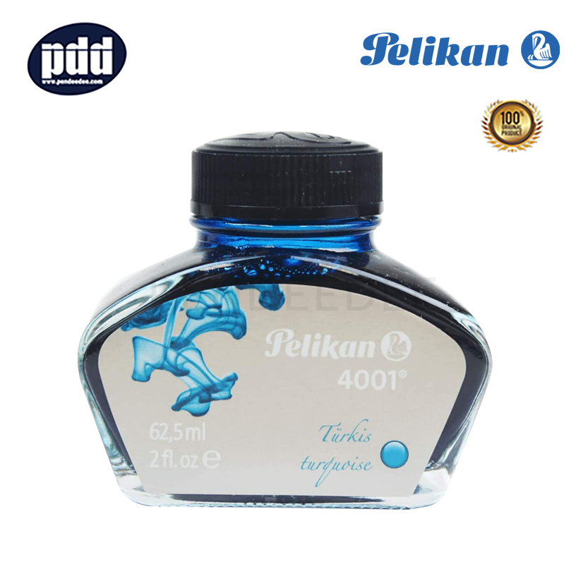 PELIKAN หมึกขวด พิลิแกน 4001 หมึกฟ้าเทอร์ควอยซ์ PELIKAN 4001 Turquoise Ink in Bottle Refill