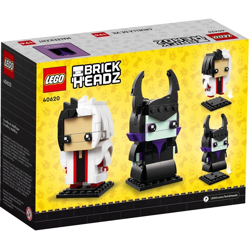 เลโก้ LEGO BrickHeadz 40620 Cruella & Maleficent