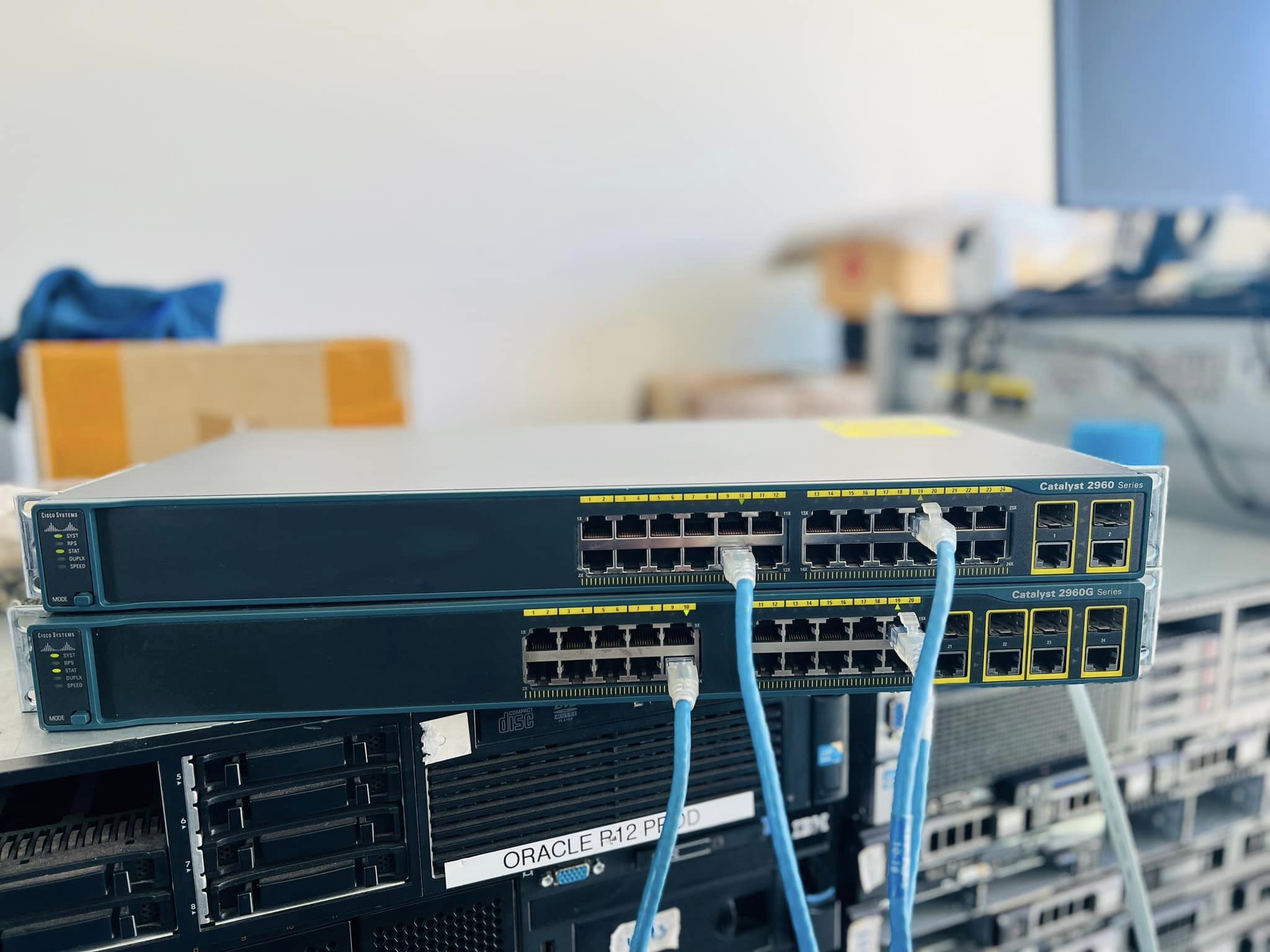 cisco 2960g 24tc l gigabit สวิทซิสโก้มือสองพร้อมใช้งาน