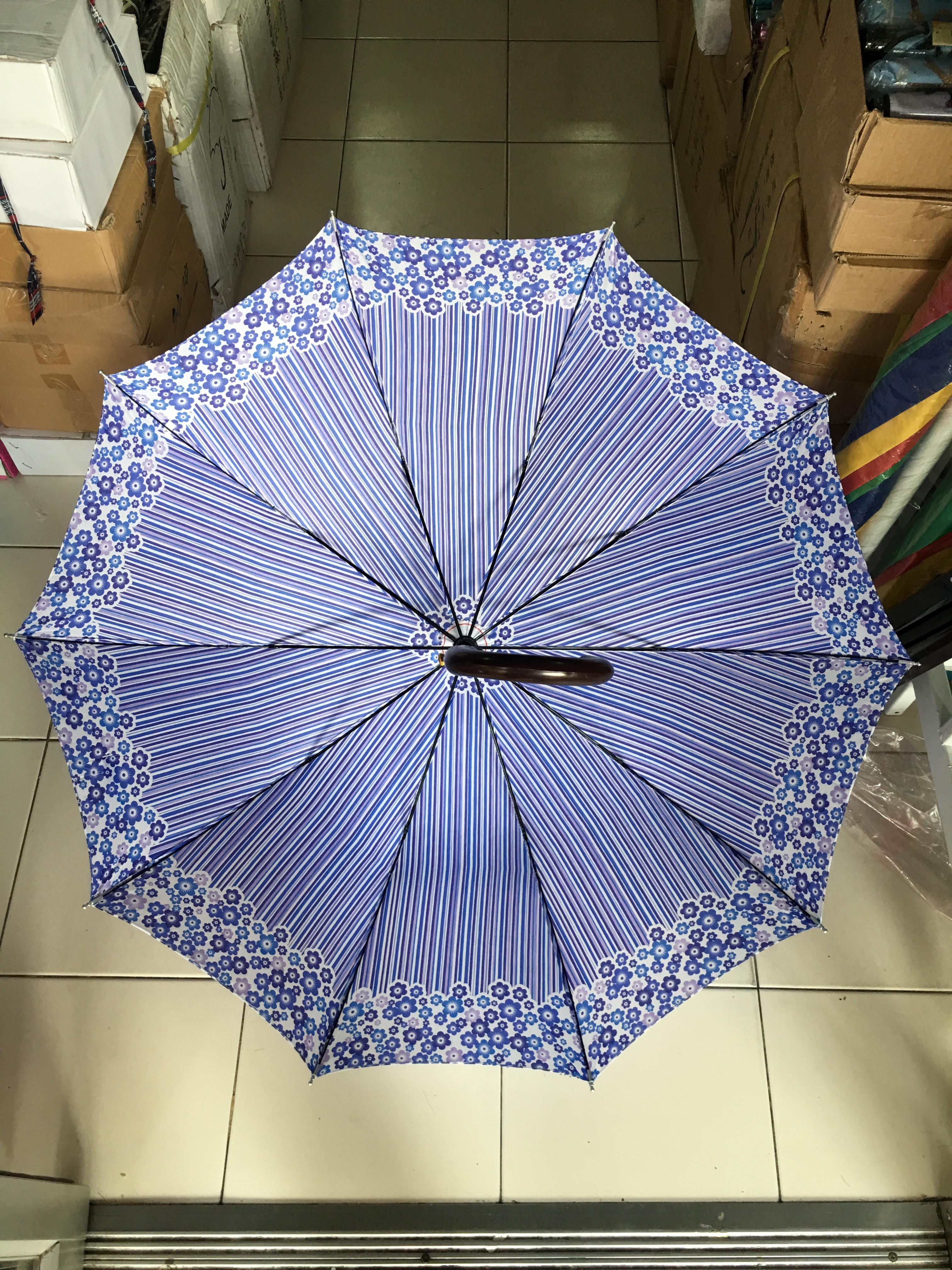 ร่มตอนเดียว22 8ก้านรหัสลายดอกไม้