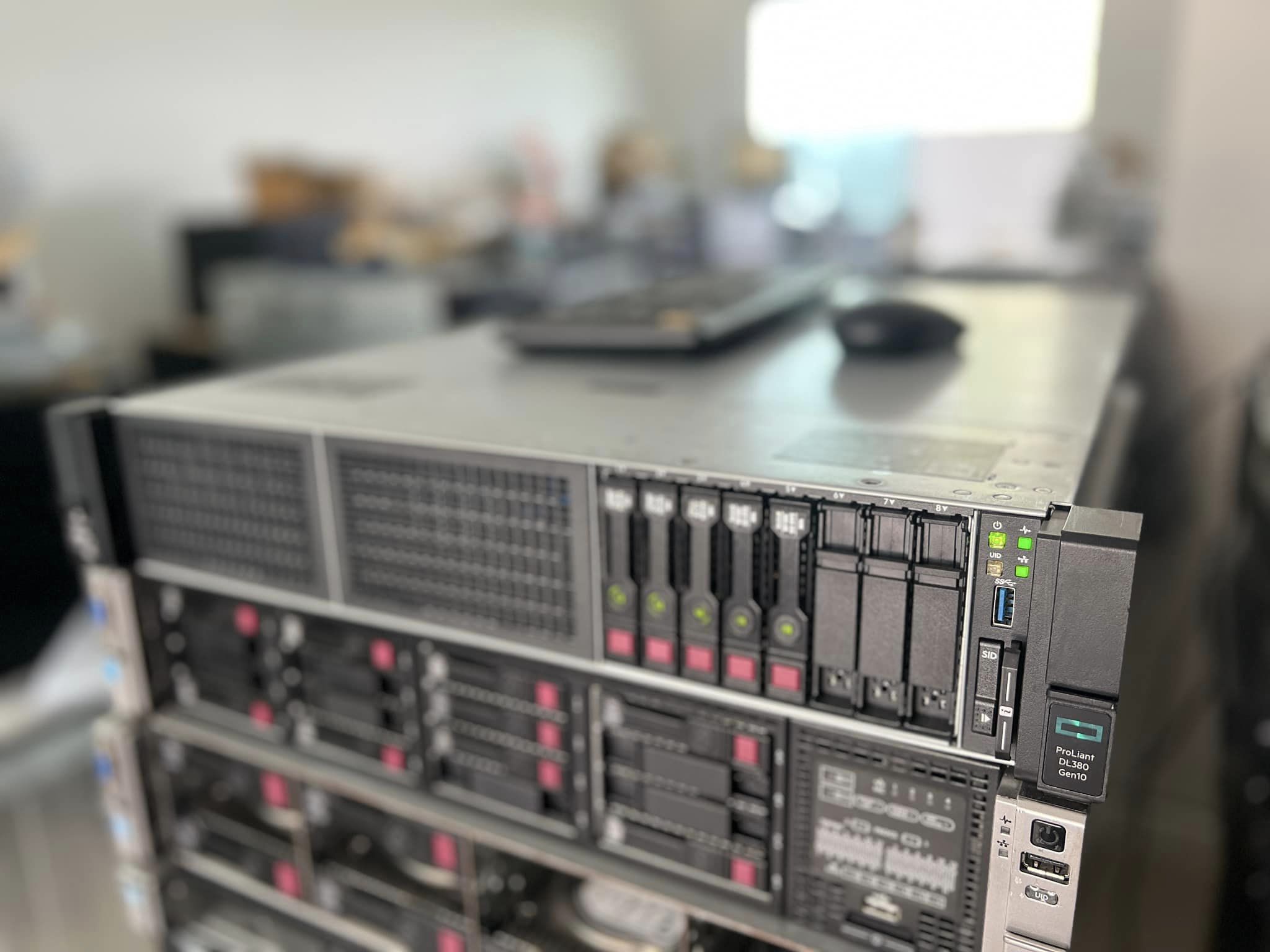 hp dl380 gen10 2cpu ram 256gb 48Cores 96Threads fiber 16g lan 10g ประกัน 3 เดือน เอชพีเซิร์ฟเวอร์มือสองพร้อมใช้งาน