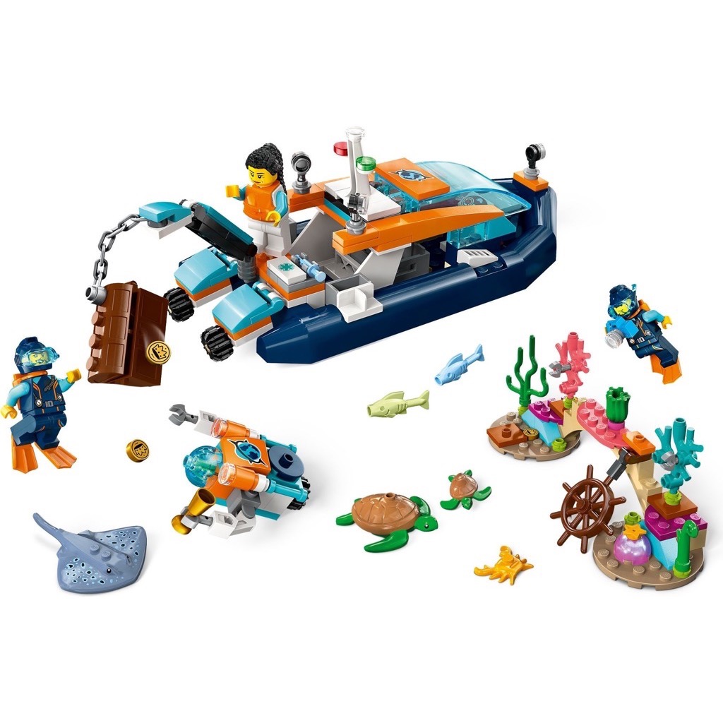 เลโก้ LEGO City 60377 Explorer Diving Boat