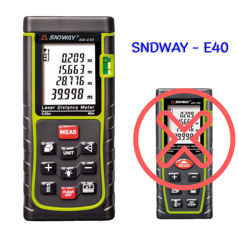 เลเซอร์ วัดระยะ 40 เมตร E40 (Laser Range Finder - E40)