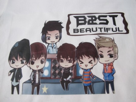 เสื้อ B2ST ลายการ์ตูน
