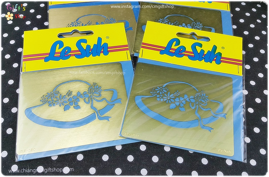 สเตนซิลโลหะ Stencil ลายหมวกปีกกว้าง