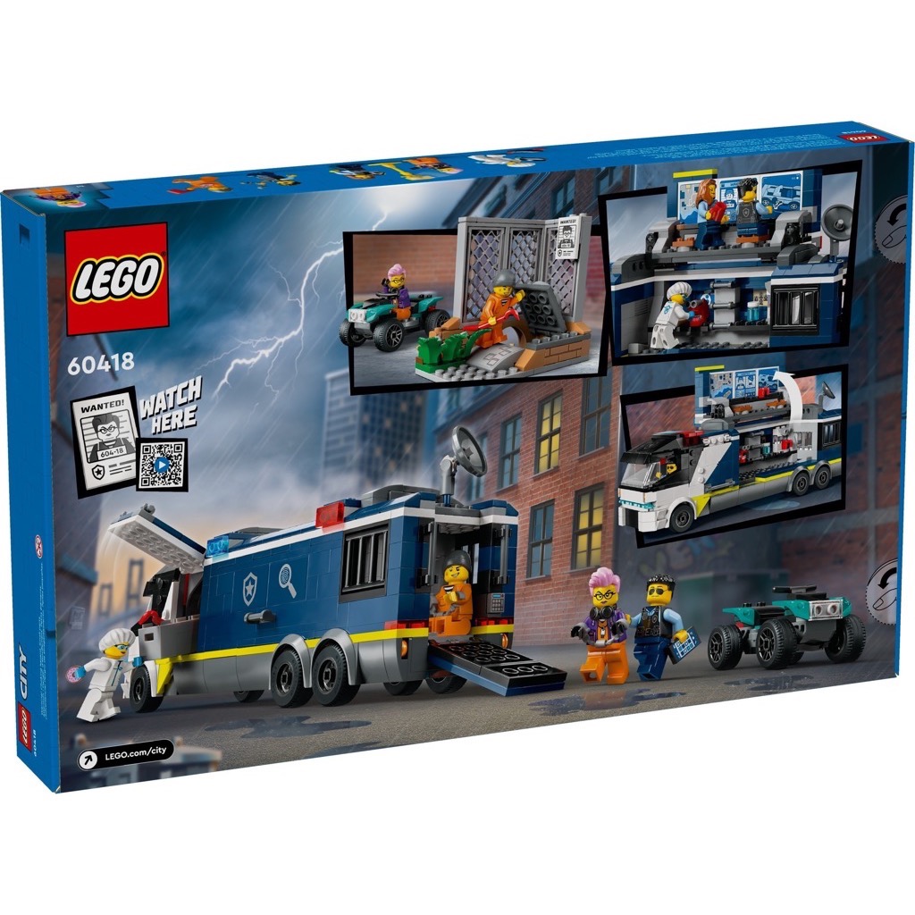 เลโก้ LEGO City 60418 Police Mobile Crime Lab Truck