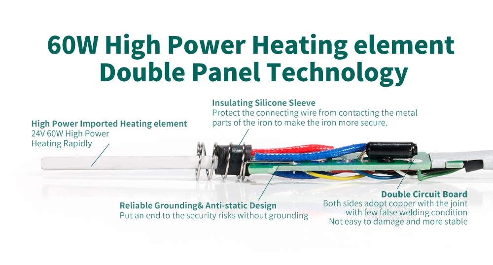 YIHUA 899D+ เครื่องเป่าลมร้อน+หัวแร้ง