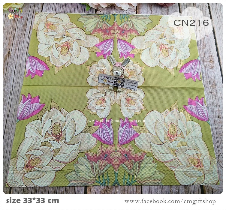 กระดาษแนปกิ้น, ลายดอกไม้ใหญ่ๆสไตล์วินเทจ, ลายดอกไม้ใหญ่ๆ, ลายดอกไม้สีครีมเก่าๆ, ลายดอกไม้สีครีม, ลายดอกไม้สีชมพู, ลายดอกไม้สีส้ม, พื้นหลังสีทองอมเขียว, ลายช่อดอกไม้,