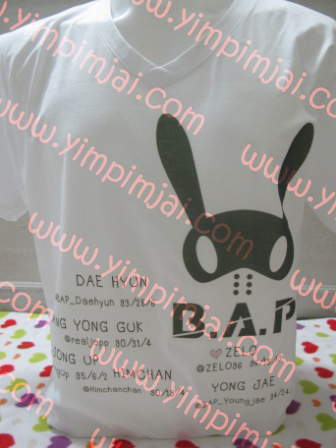 เสื้อยืด B.A.P เต็มตัว