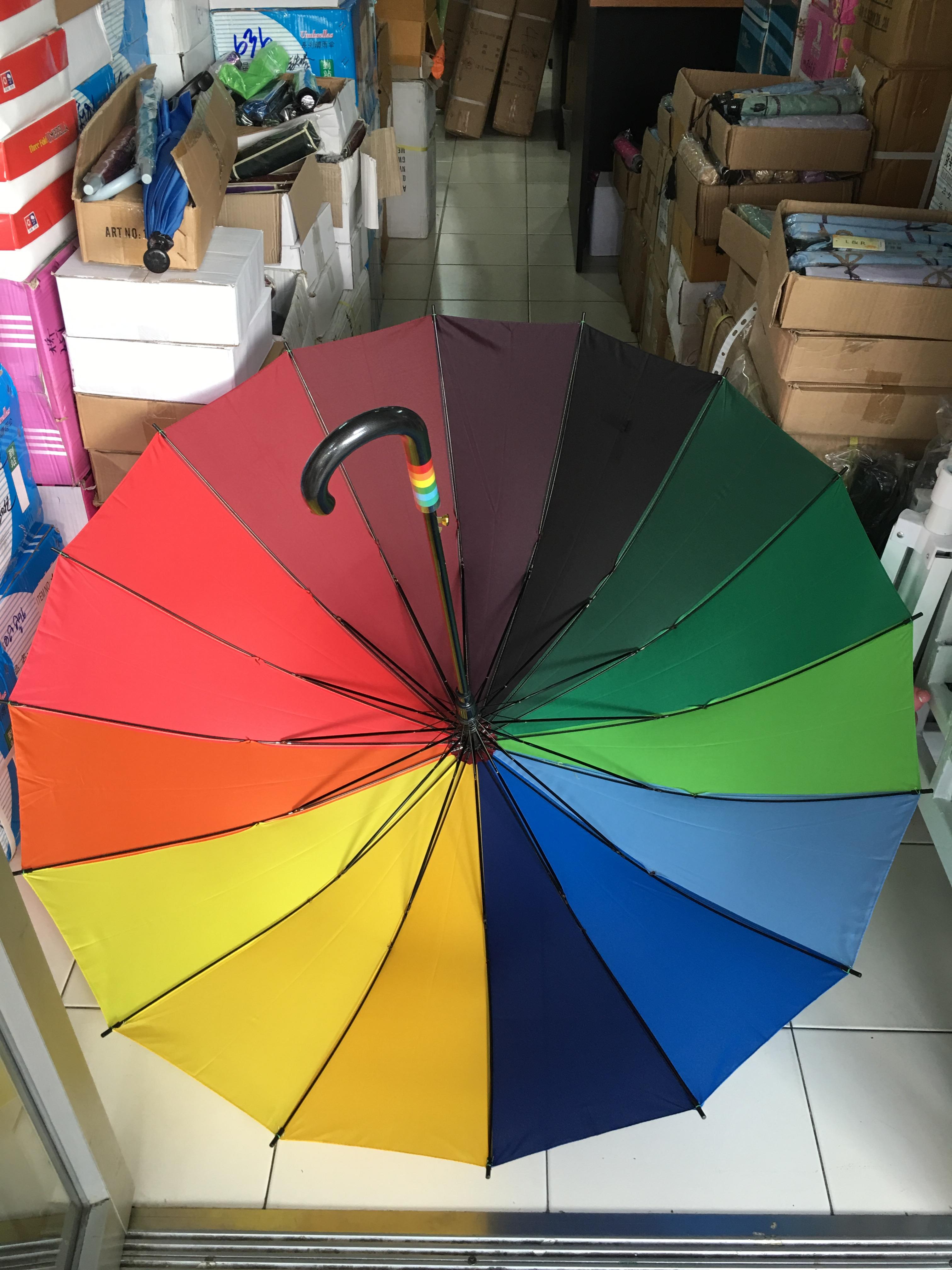 ร่มสายรุ้ง 16 ก้าน 26นิ้ว