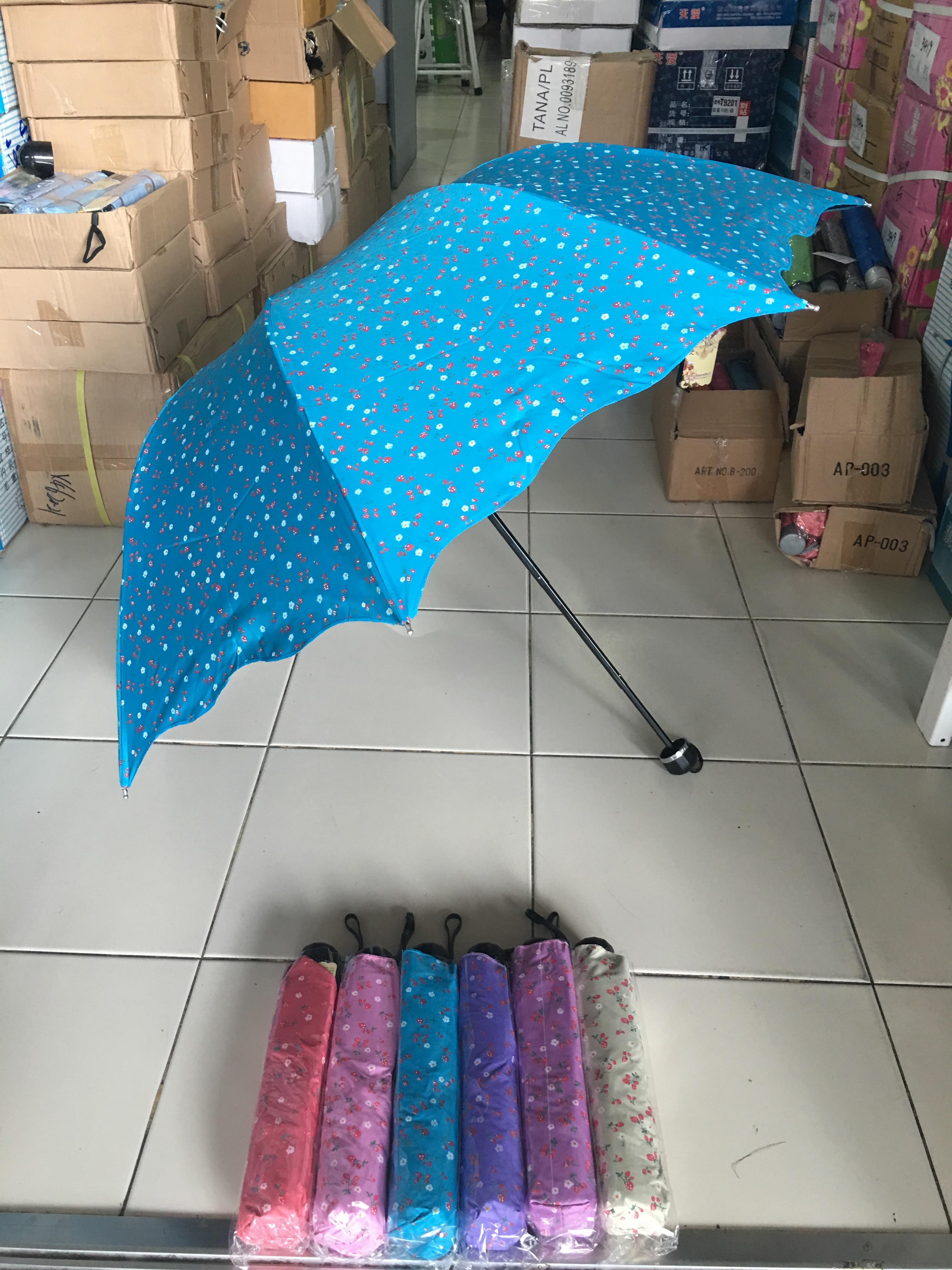 ร่มโค้งแฟชั่นยูวีดำรหัส3417