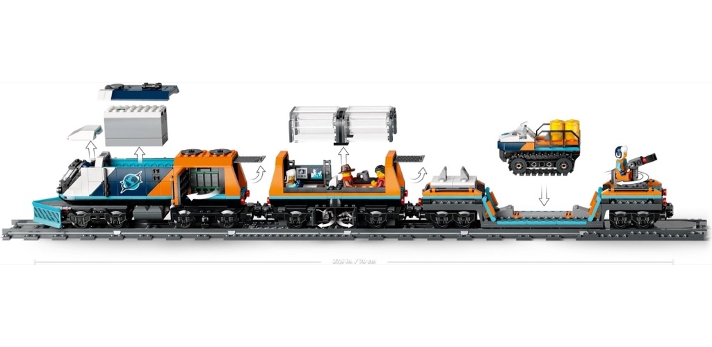 เลโก้ LEGO City 60470 Explorers’ Arctic Polar Express Train