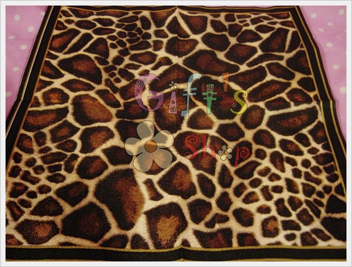 กระดาษแนปกิ้น ลายหนังเสือ animal print