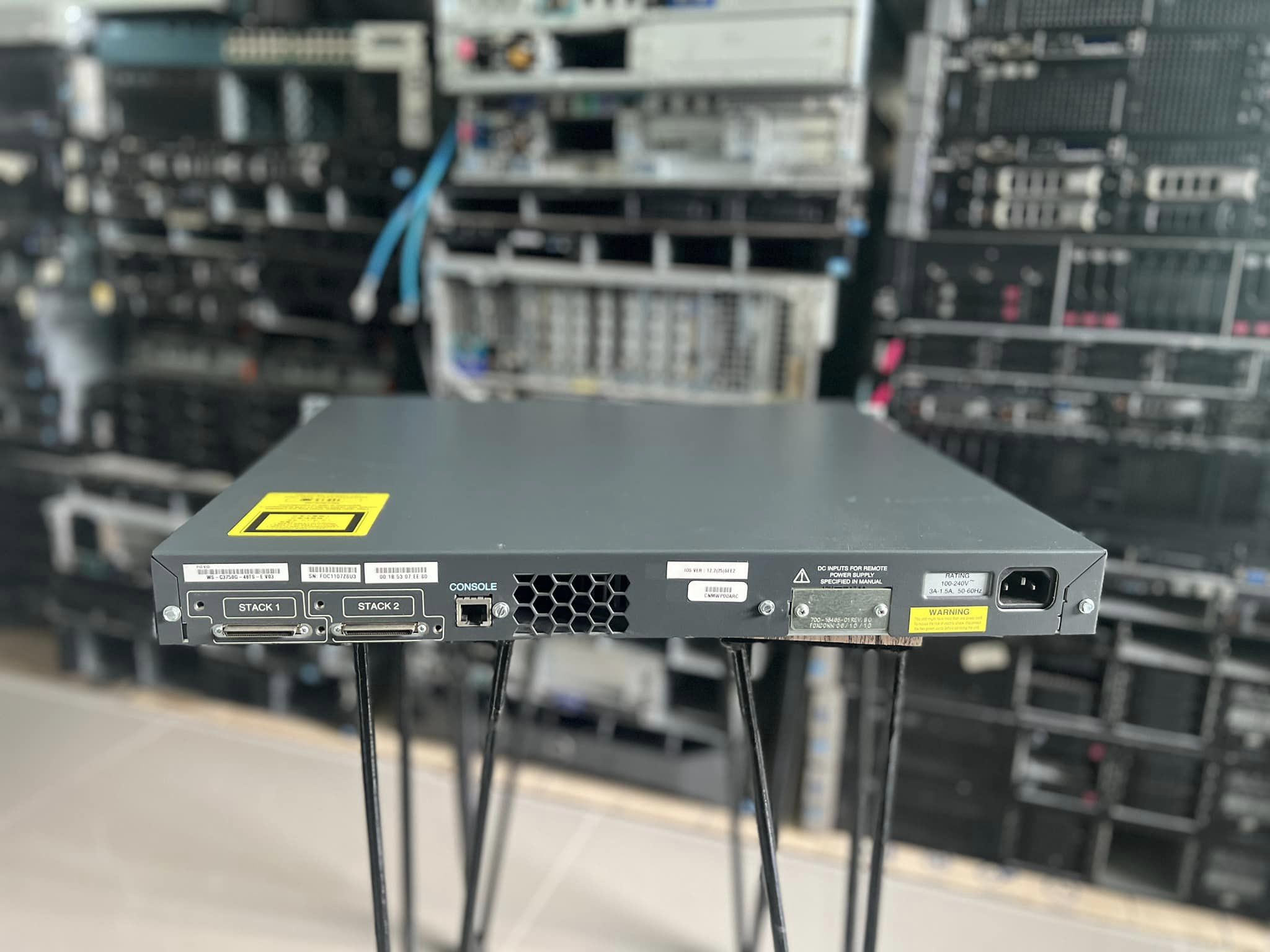 Cisco 3750G Gigabit 48 port layer 3 สวิทซิสโก้มือสองพร้อมใช้งาน