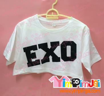 เสื้อยืดเอวลอย เสื้อครอป สุดฮิต