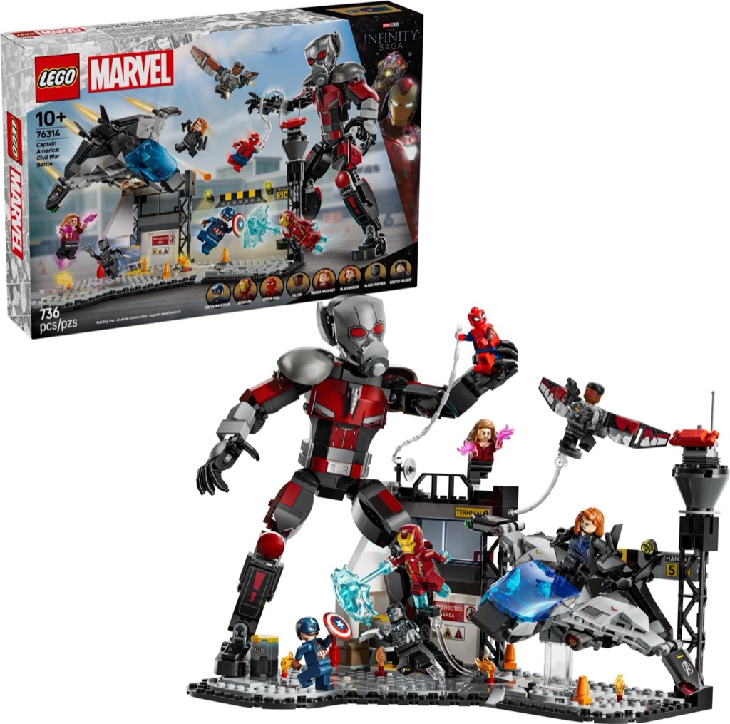 เลโก้ LEGO Super Heroes 76314 Captain America: Civil War Action Battle