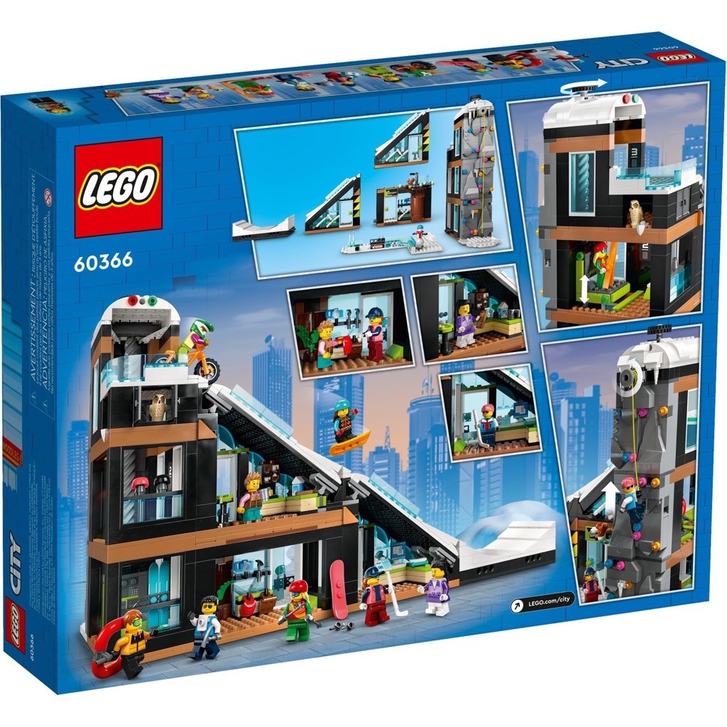 เลโก้ LEGO City 60366 Ski and Climbing Centre