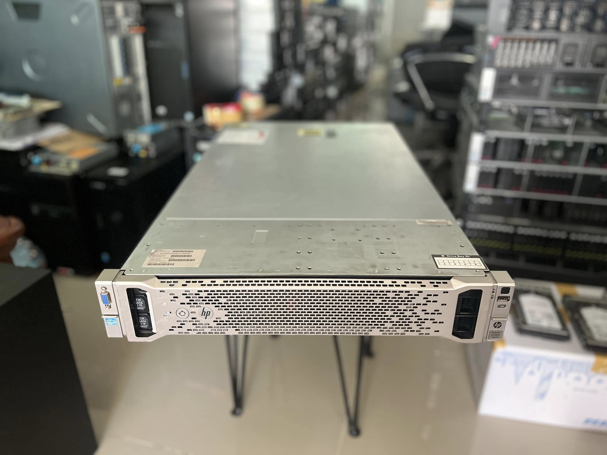 hp dl380e g8 2cpu 32gb เซิร์ฟเวอร์เอชพีมือสองพร้อมใช้งาน