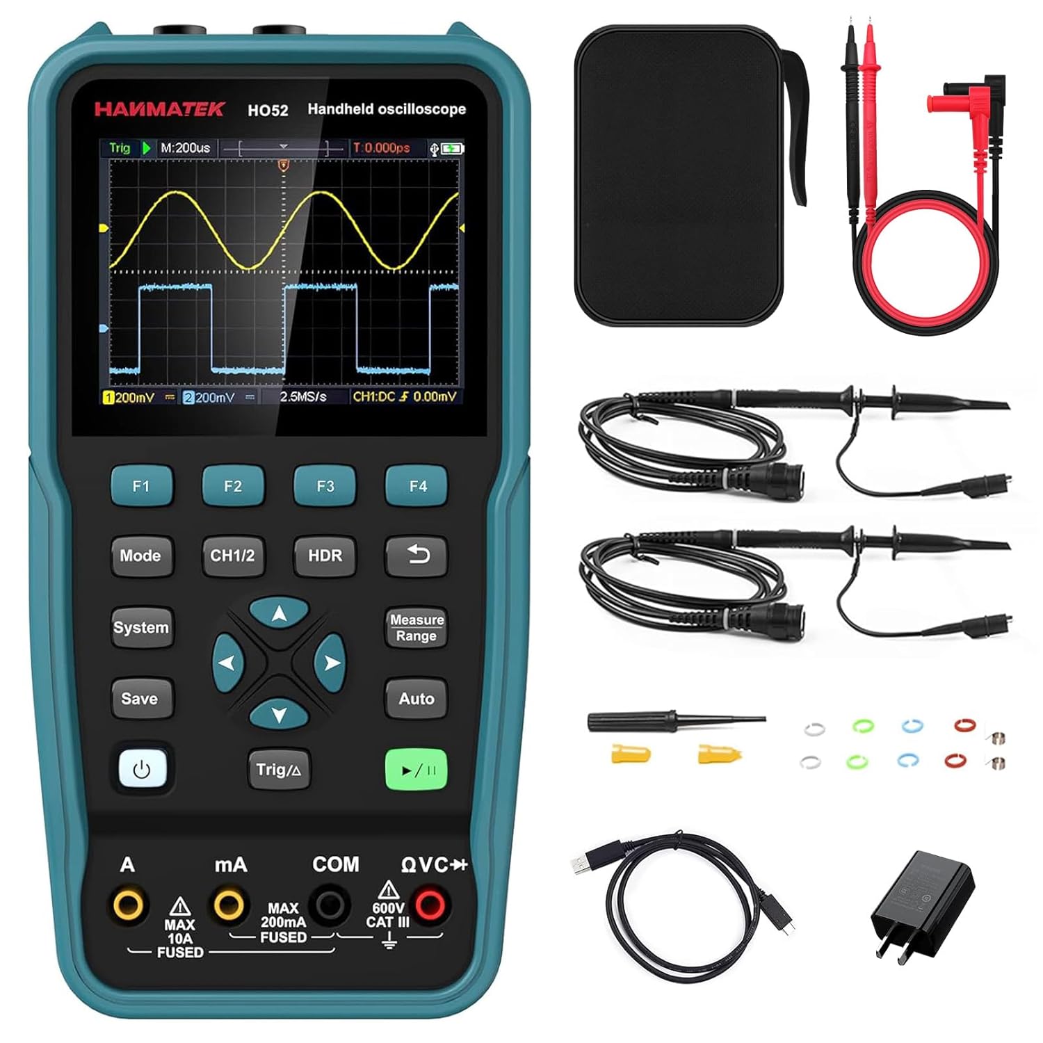 Hanmatek HO52 50Mhz Handheld Digital Oscilloscope