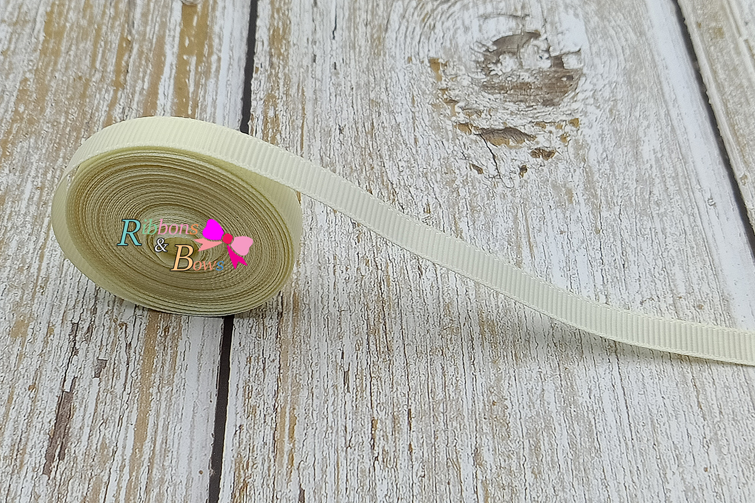 ริบบิ้นผ้าลูกฟูก สีแสงเทียน (820 candlelight ) #PC31