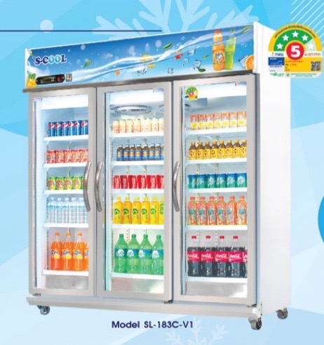 ตู้แช่เย็น 3 ประตู ยี่ห้อ S-Cool รุ่น SL-183C-V1(Jumbo) 57คิว