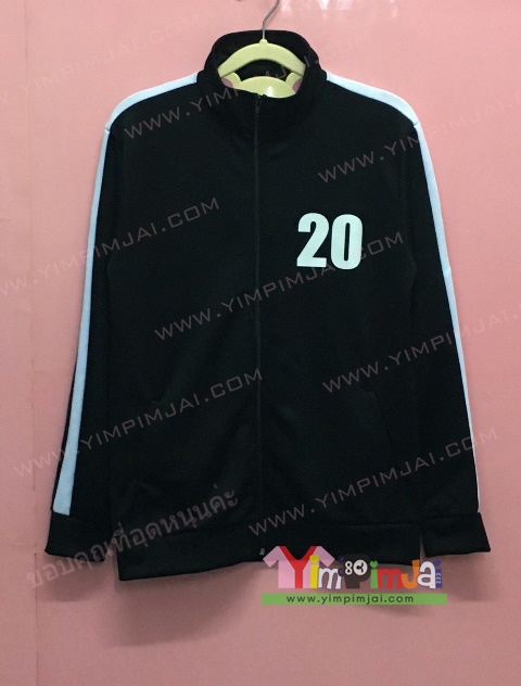 เสื้อกันหนาว เสื้อรุ่น สีดำ แขนยาว หมวก ซิปดำ มีกระเป๋า สกรีนตามสั่ง 20 21 18 SCI-MATH 40 MMWS i 601