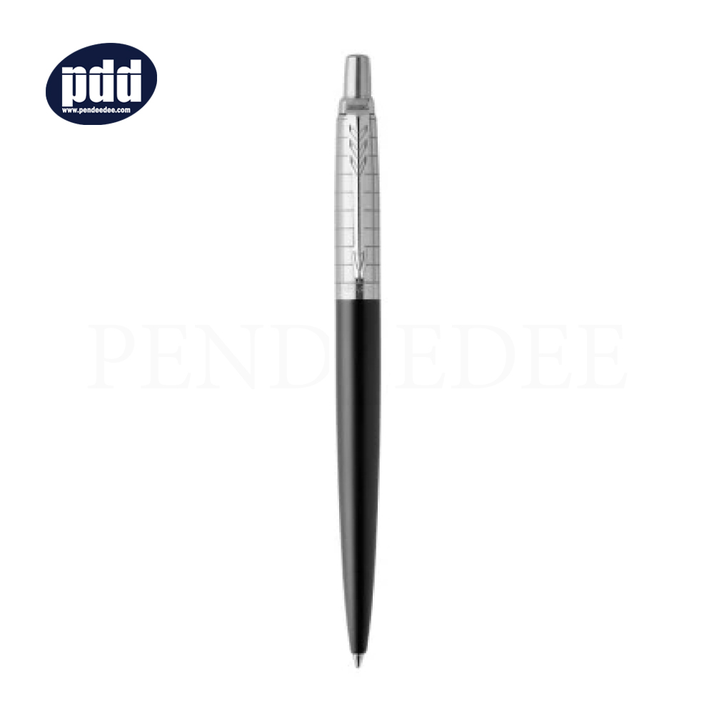 PARKER Jotter Premium Bond Street Black Ballpoint Pen ปากกาลูกลื่น ป๊ากเกอร์ จ๊อตเตอร์ พรี่เมี่ยม บอนด์ สตรีท ดำ