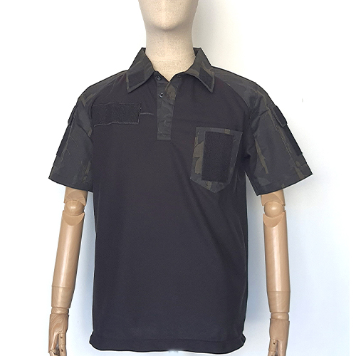 เสื้อฟาติก ลายพราง-ดำ (แขนสั้น)..