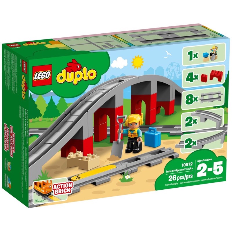 LEGO Duplo 10872 Train Bridge and Tracks