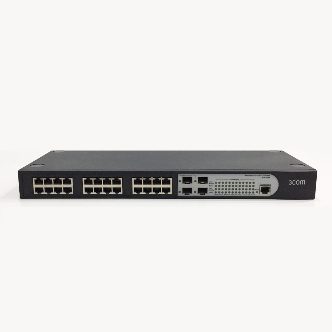 Switch 3com 2924-SFP Plus gigabit มือ 2 พร้อมใช้งาน