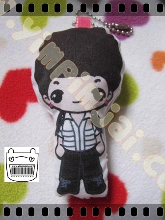 พวงกุญแจหมอนจิ๋วลายการ์ตูน