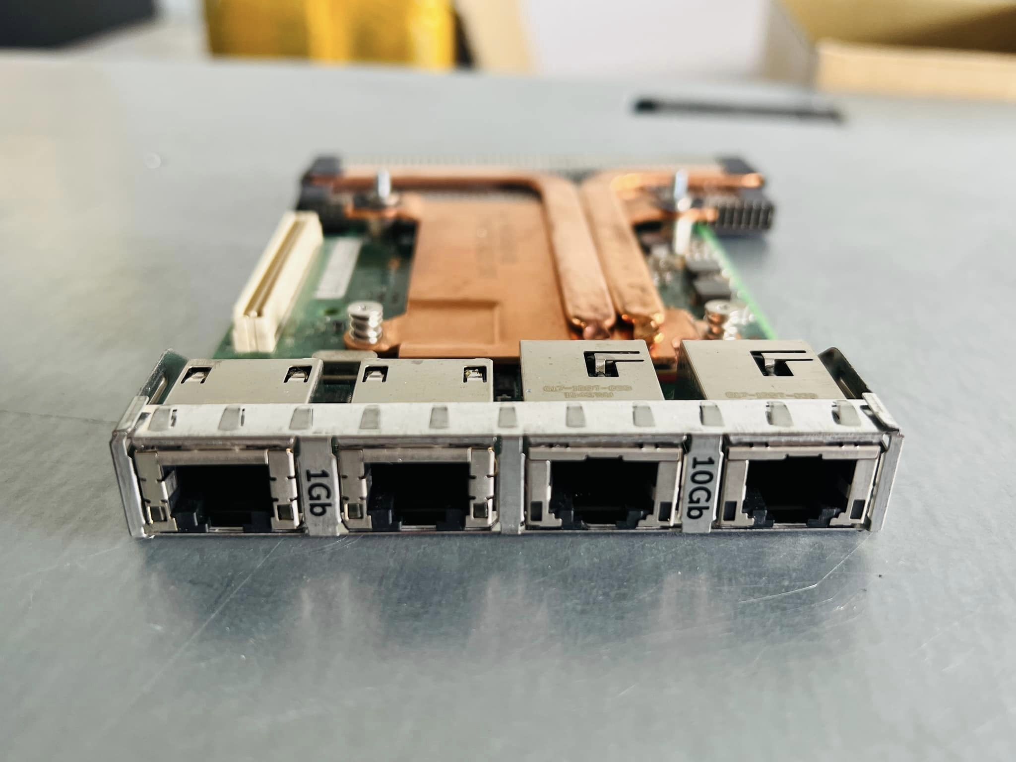 การ์ด lan INTEL G49845-001 10Gb RJ45 Dual Port 1GB r630 มือสองพร้อมใช้งาน