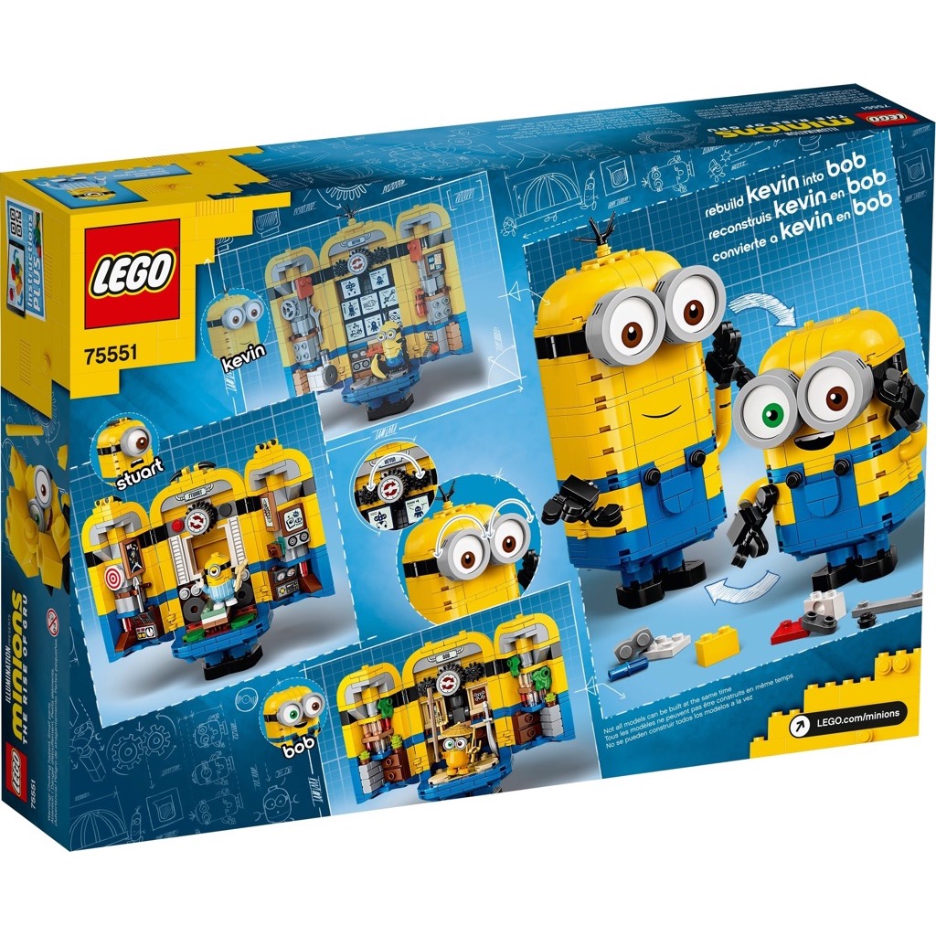 เลโก้ LEGO Minions 75551 Brick-built Minions and their Lair