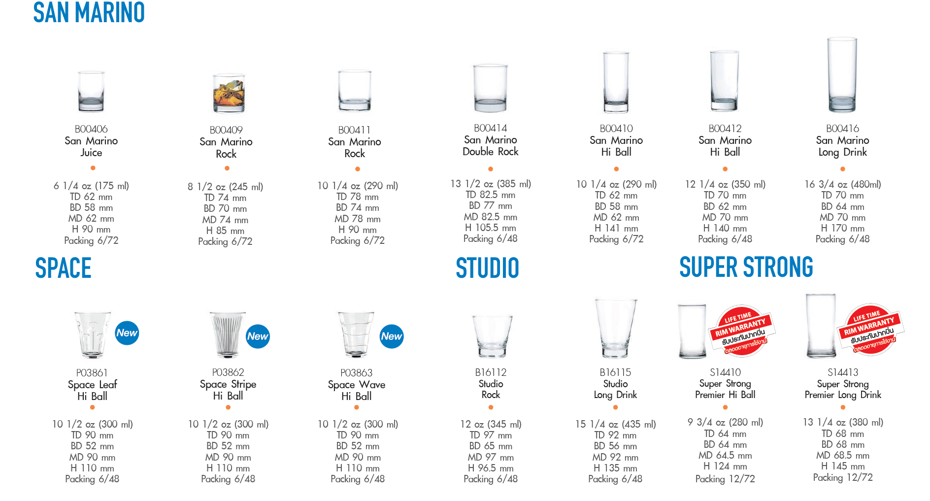 Catalog แก้วใส