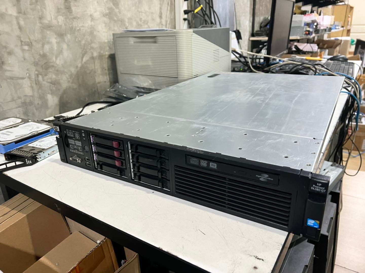 hp dl380 Gen7 server 2cpu มือสองพร้อมใช้งาน