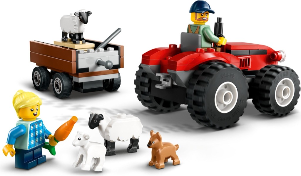 เลโก้ LEGO City 60461 Red Farm Tractor with Trailer