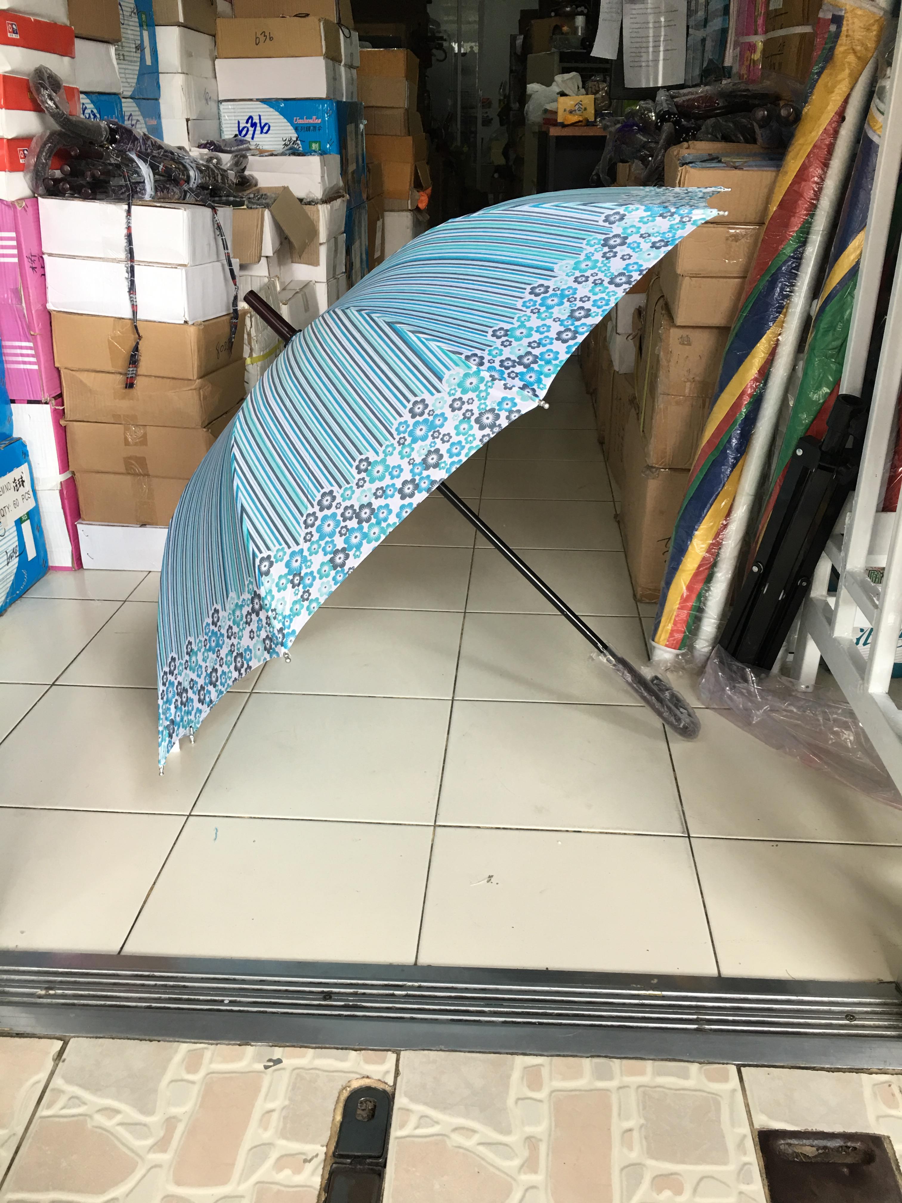 ร่มตอนเดียว22 8ก้านรหัสลายดอกไม้