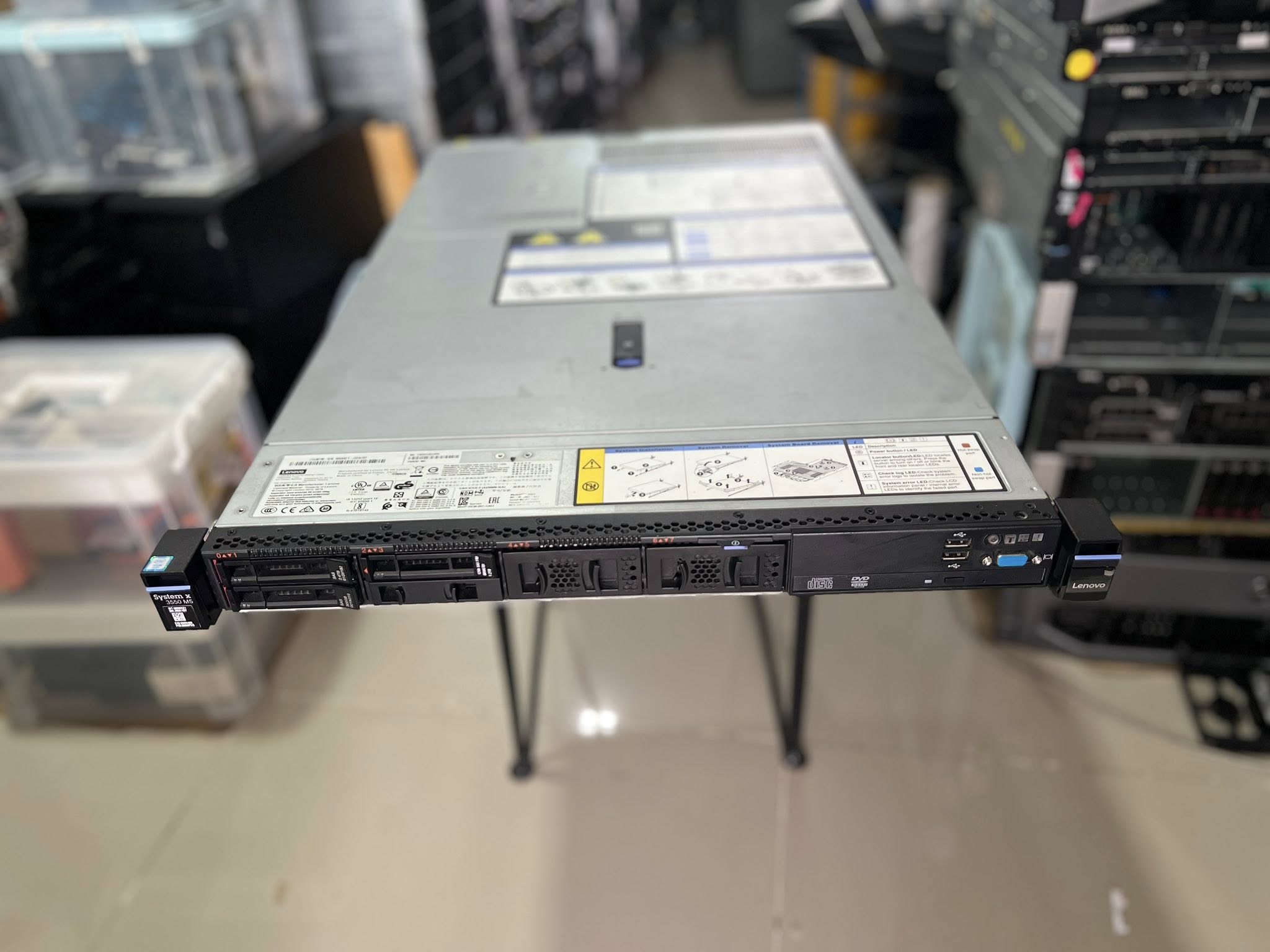 server Lenovo X3550 M5 64gb 14cores MT 8869AC1 ประกัน 3 เดือน เซิฟเวอร์เลอโนโวมือสองพร้อมใช้งาน