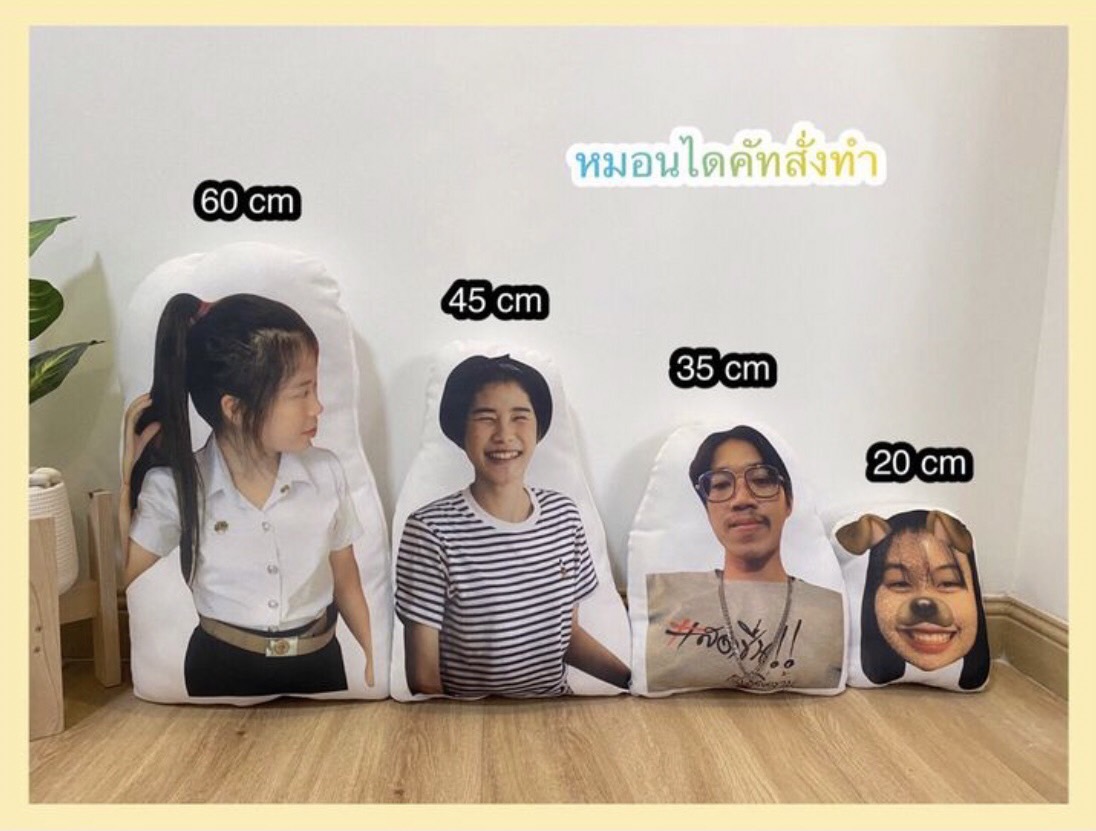 ขนาดหมอนไดคัท