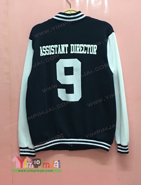 เสื้อทีม เสื้อกิจกรรม เสื้อแผนก แจ็คเก็ตเบสบอลสกรีนตำแหน่งและชื่อ