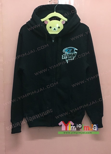 เสื้อฮู้ด เสื้อกลุ่ม เสื้อเกม สีดำสกรีนลายตามสั่ง