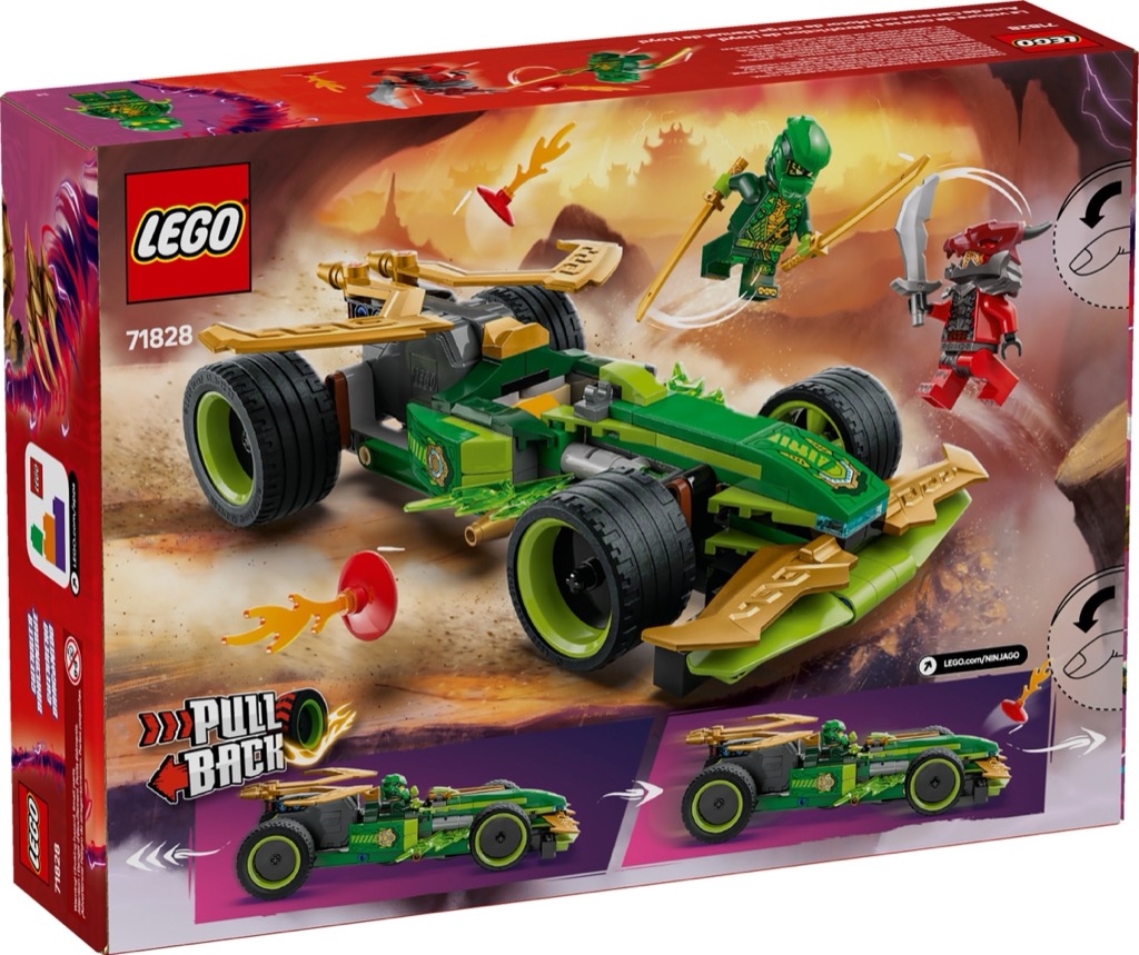 เลโก้ LEGO Ninjago 71828 Lloyd's Pull-Back Race Car