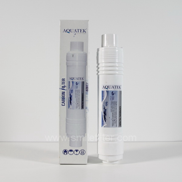 ไส้กรองน้ำ AQUATEK SILVER U-TYPE Inline 2.5"x12" (Pre Carbon)