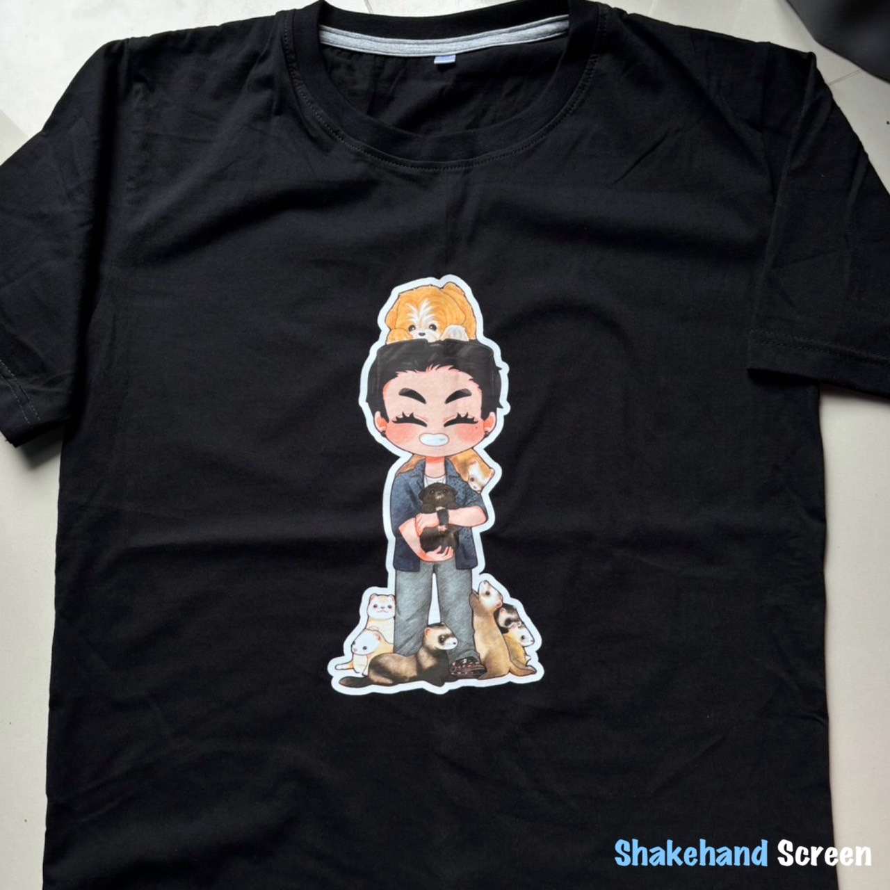 สกรีนเสื้อสีดำ