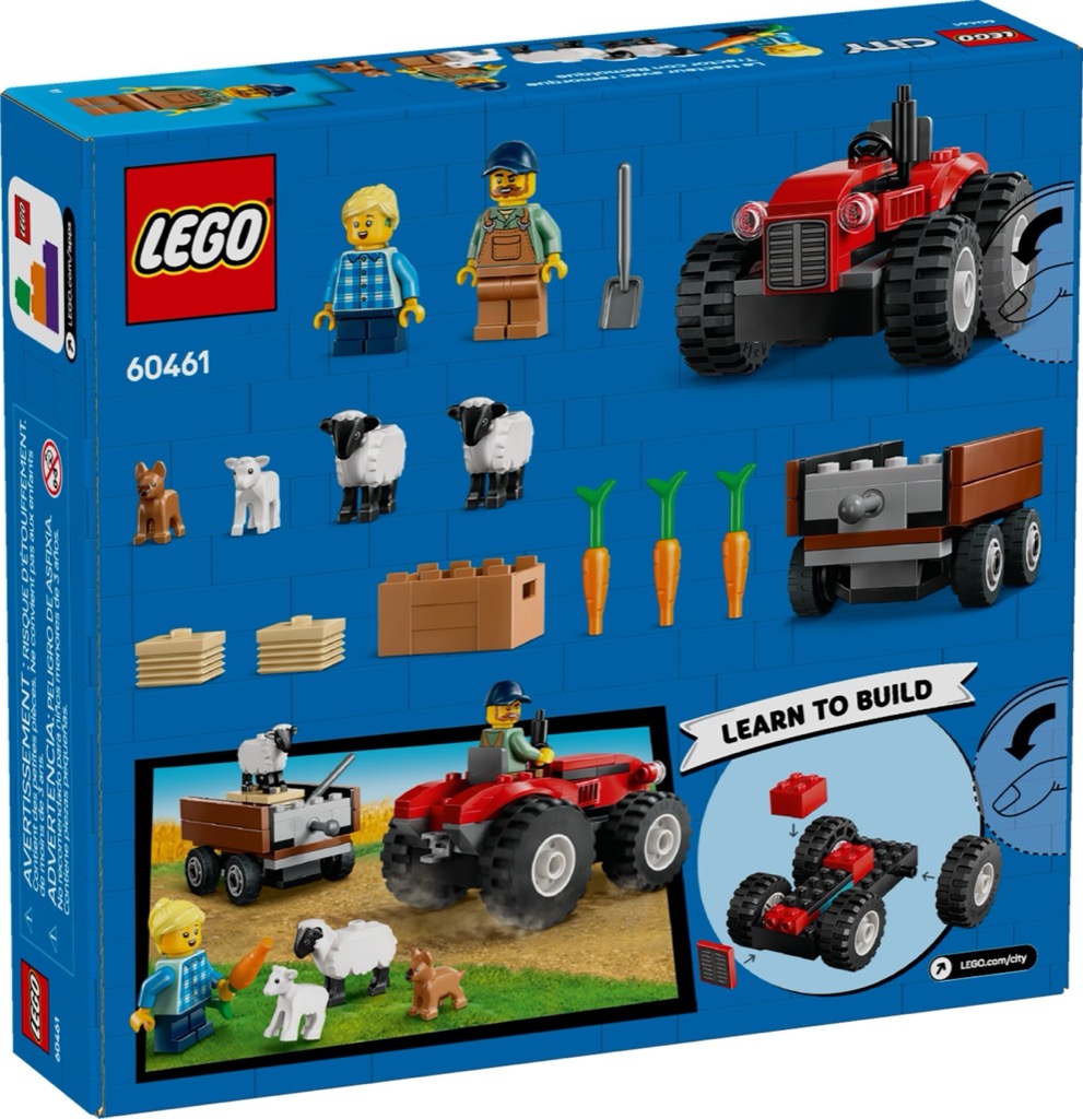เลโก้ LEGO City 60461 Red Farm Tractor with Trailer