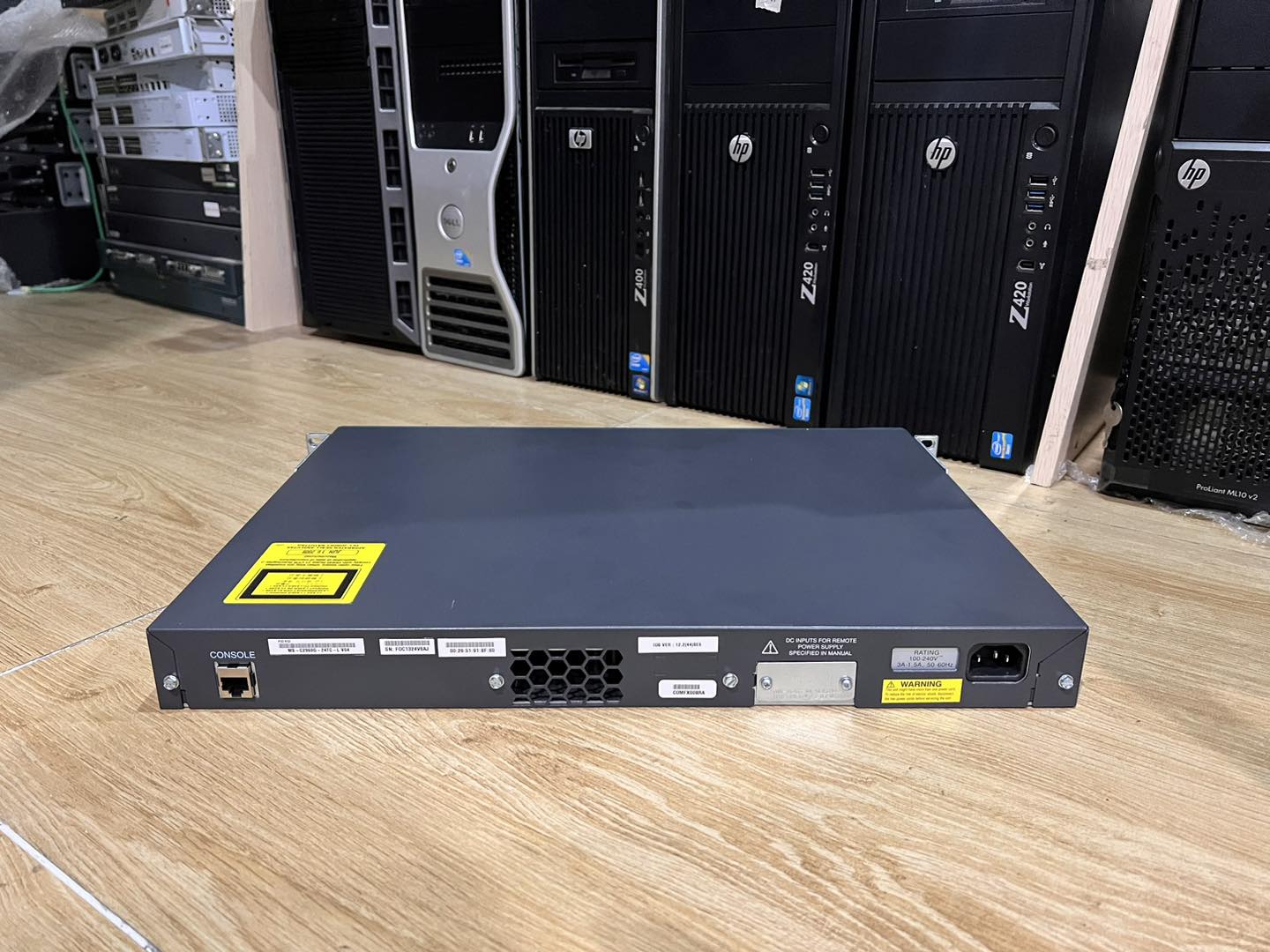 Cisco 2960G 24TC L gigabit สวิทมือสองพร้อมใช้งาน