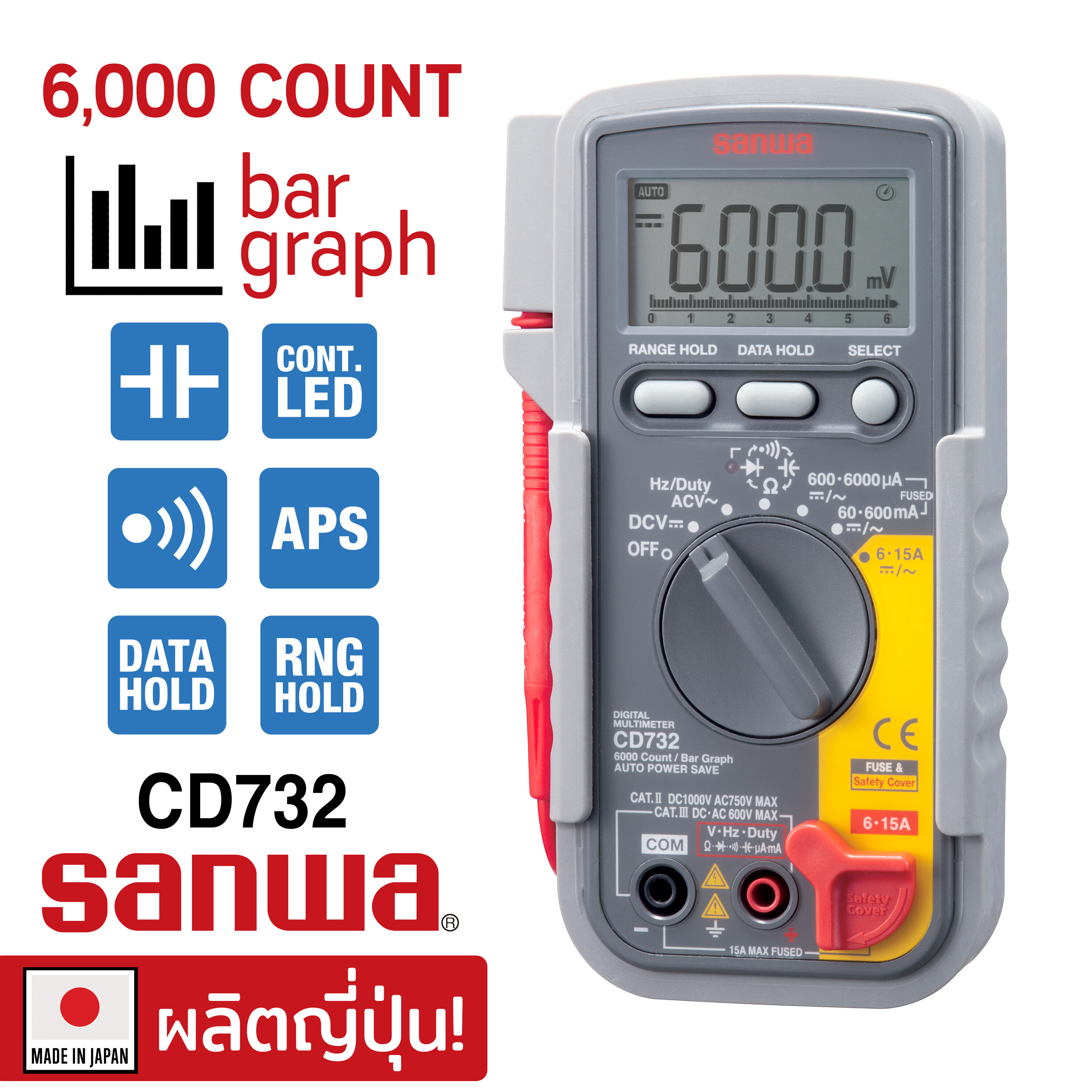 Sanwa CD732 High-speed bar graph & Cont. buzzer with LED